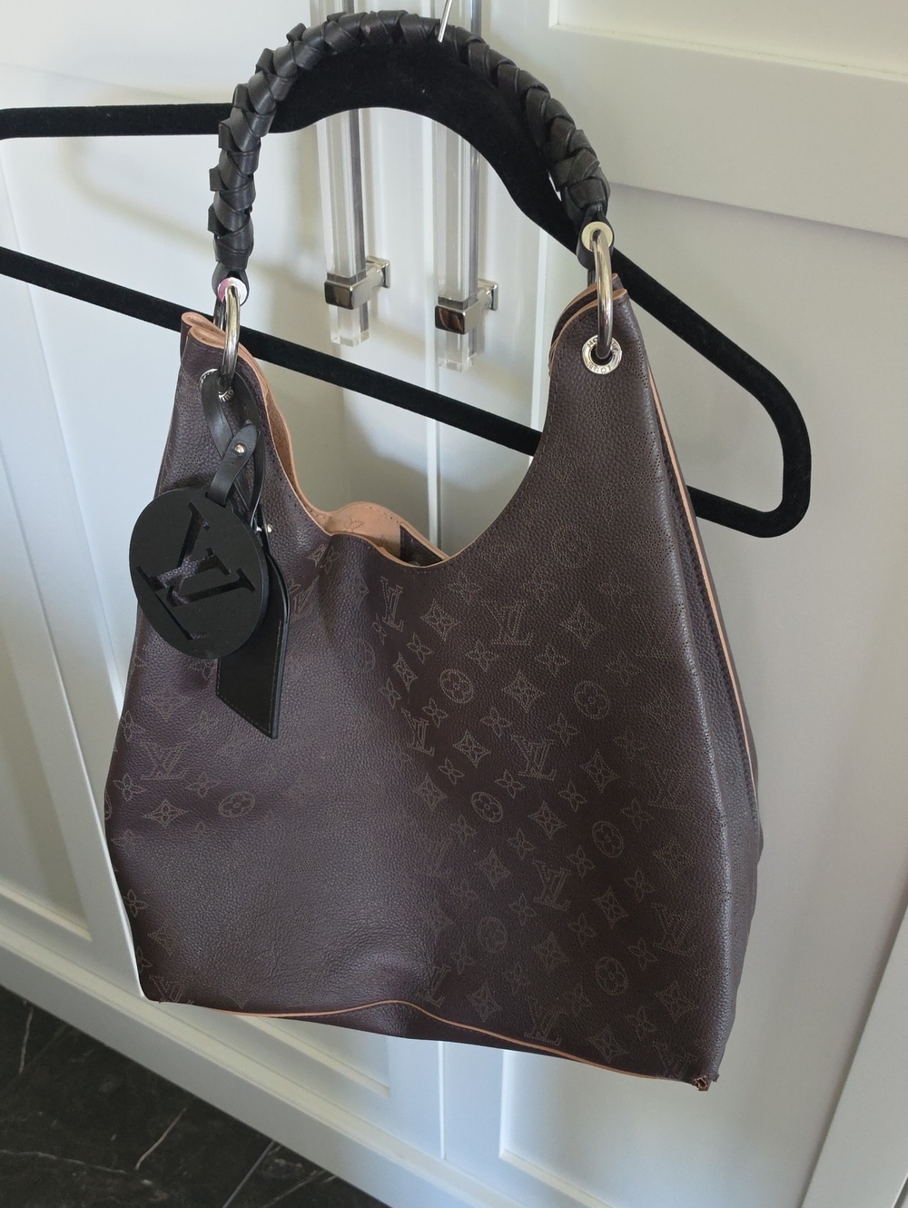 Louis Vuitton Dark Brown Monogram Shoulder Hobo